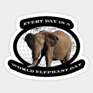 Every Day Is A Word Elephant Day Sticker